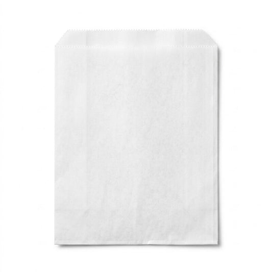1/2 White Long Flat Paper Bag