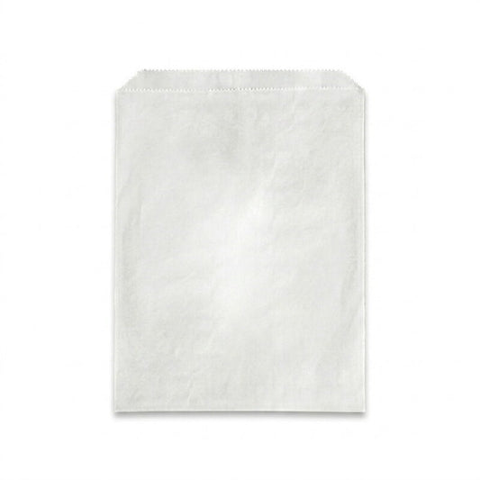 1/4 White Flat Paper Bag