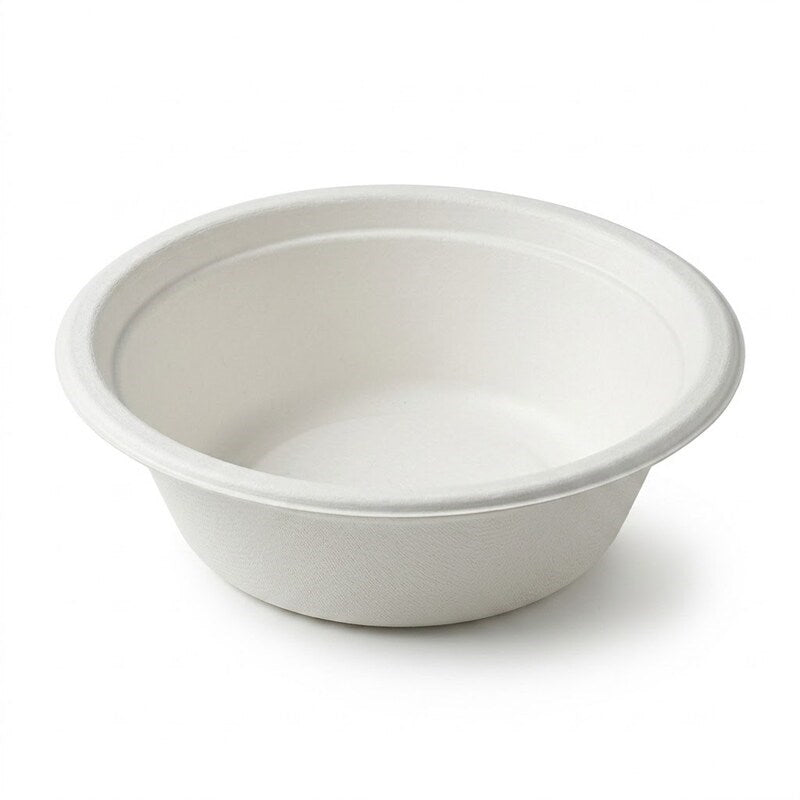 Zeropac 16oz sugarcane bowl, white