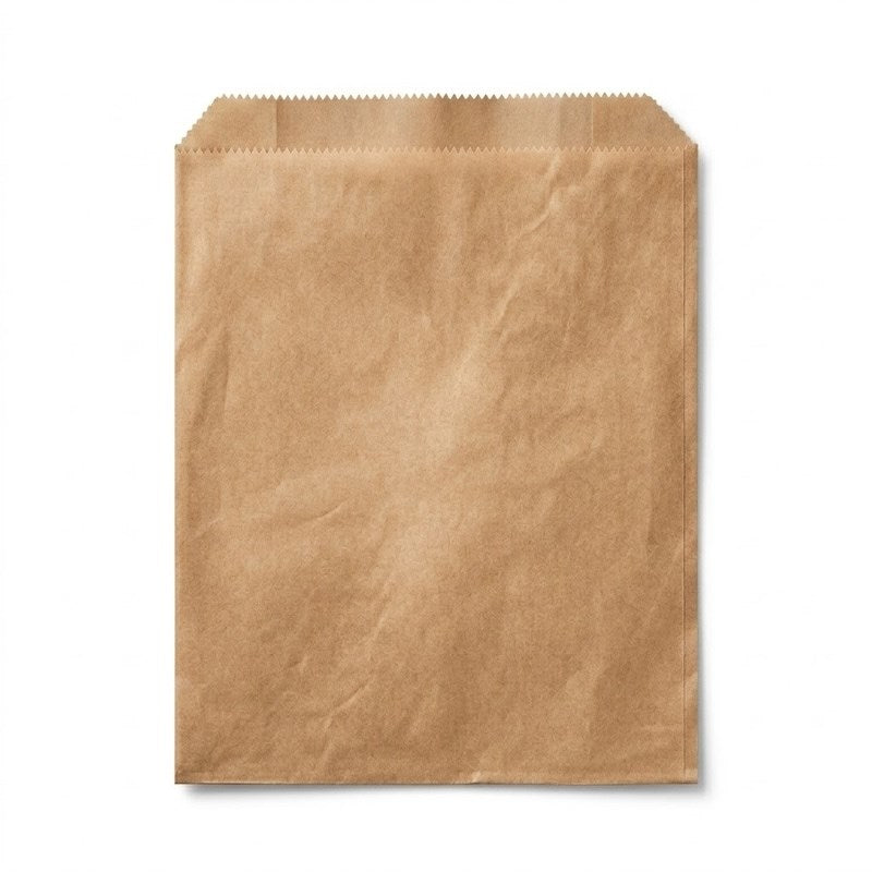 Zeropac 8F Kraft Flat Paper Bag, kraft paper