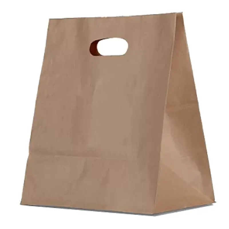 Brown Kraft Bag/Die Cut Handle-Zeropac