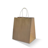 Brown Kraft Take Away Bag /Twisted Paper Handle-Zeropac