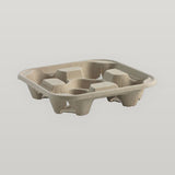 4 Cup Carrier Tray Recycled Pulp