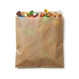 1/2 Square Brown Glassine Bag