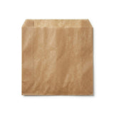 1 Square Brown Glassine Bag