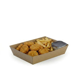 Brown Kraft Paper Medium Takeaway Food Tray