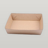 Brown Kraft Paper Square Takeaway Food Tray