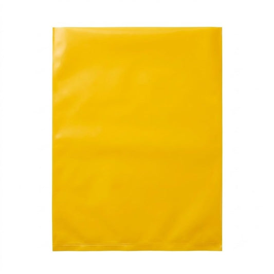 Yellow LDPE Flat Bag 500 x 400mm