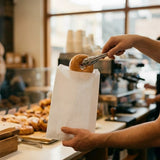 Long Sponge White Paper Bag