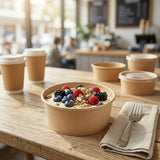 PLA Coated Bamboo Bowl 8oz