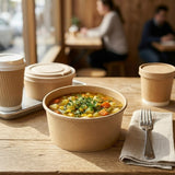 PLA Coated Bamboo Bowl 12oz