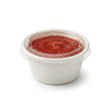 PET Lid for 1oz and 2oz Sugarcane Sauce Cups