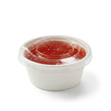 PET Lid for 4oz Sugarcane Sauce Cup