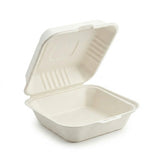 White 8" X 8" Clamshell