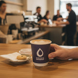8oz Double Wall Coffee Cup Aqueous 90mm