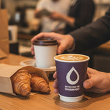 12oz Double Wall Coffee Cup Aqueous