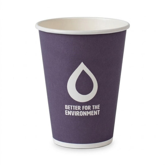12oz Single Wall Coffee Cup Aqueous