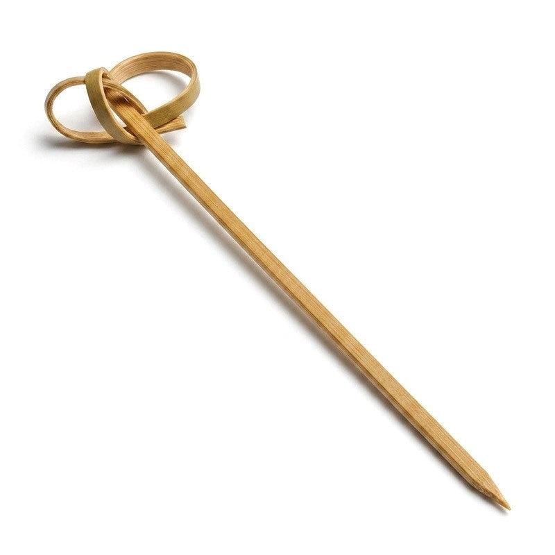 Zeropac 80mm bamboo looped skewer, bamboo skewer