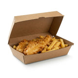 Zeropac Large Snack Box with crispy fried fish and golden french fries