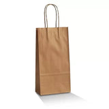 Zeropac Brown Kraft Bag Twisted Handle Small, kraft paper