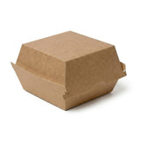 Zeropac Brown Kraft Board Burger Box, premium kraft paper food container