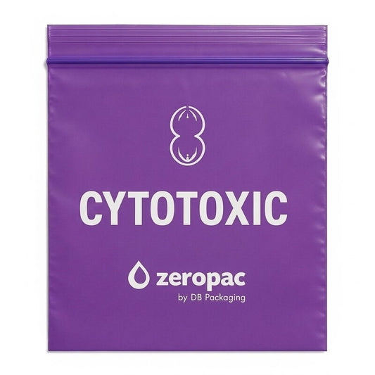 Zeropac Cytotoxic Ziplock Bag 400 x 400 mm