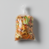 Dissolvable 120 Litre Bin Liner lined with food waste