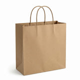 Zeropac Paper Bag Twisted Handle Large, kraft paper shopping bag