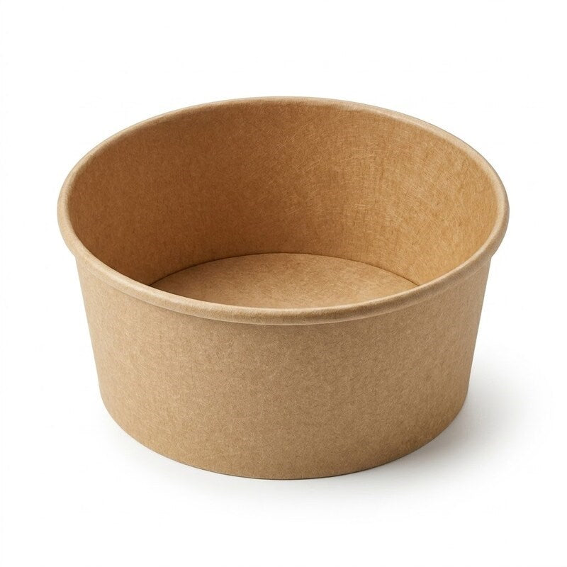Zeropac Kraft Paper Bowl 32oz, kraft paper food bowl
