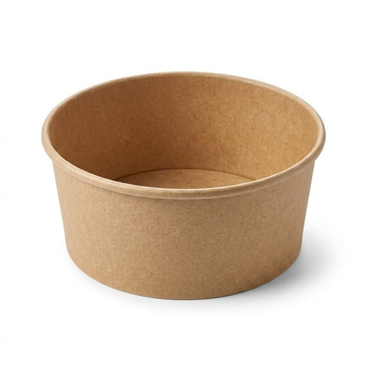 Zeropac Kraft Paper Bowl 42oz, kraft paper food bowl