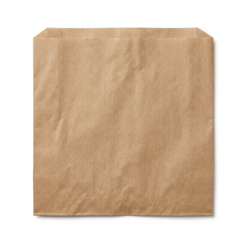 Zeropac Long Sponge kraft, flat paper bag