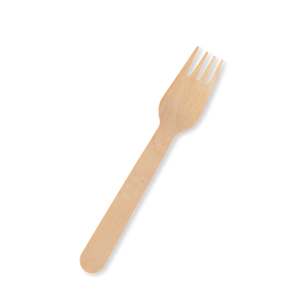 16cm Wooden Forks-Zeropac