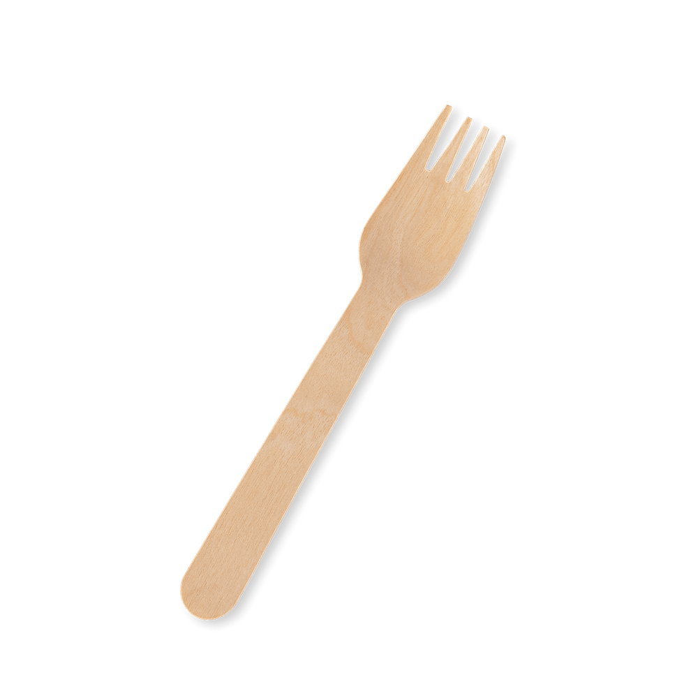 16cm Wooden Fork - Zeropac