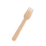 16cm Wooden Forks-Zeropac