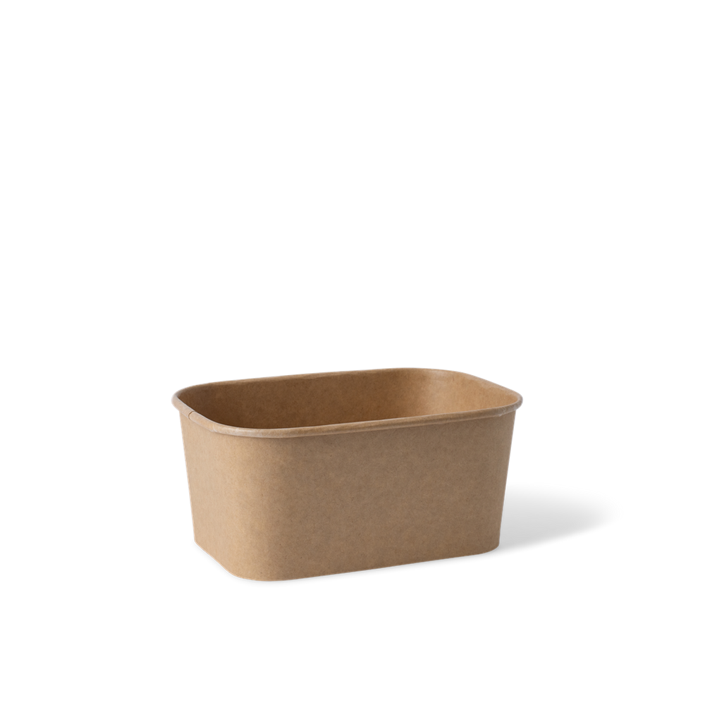 650ml Kraft Rectangular Container-Zeropac