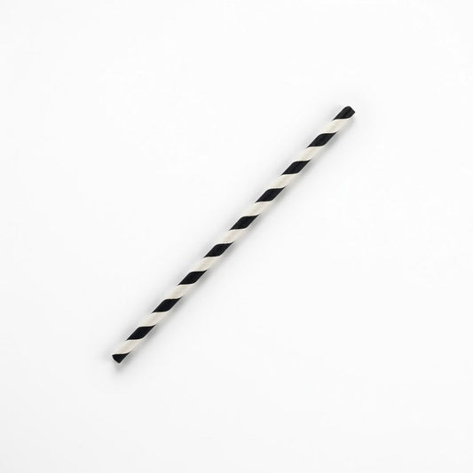 Zeropac Paper Straw Cocktail Black Stripe