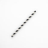 Zeropac Paper Straw Cocktail Black Stripe