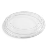 Zeropac PET clear flat salad bowl lid 184mm 42oz, PET bowl