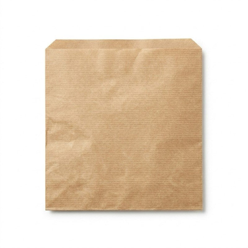 Zeropac Square Sponge kraft, flat paper bag