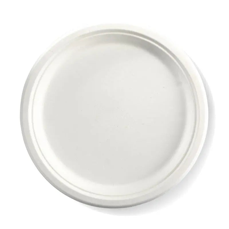 250mm / 10" Round Sugarcane Plate-Zeropac