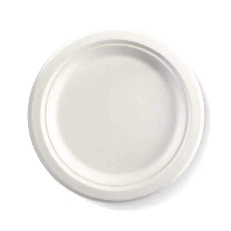 230mm / 9" Round Sugarcane Plate-Zeropac
