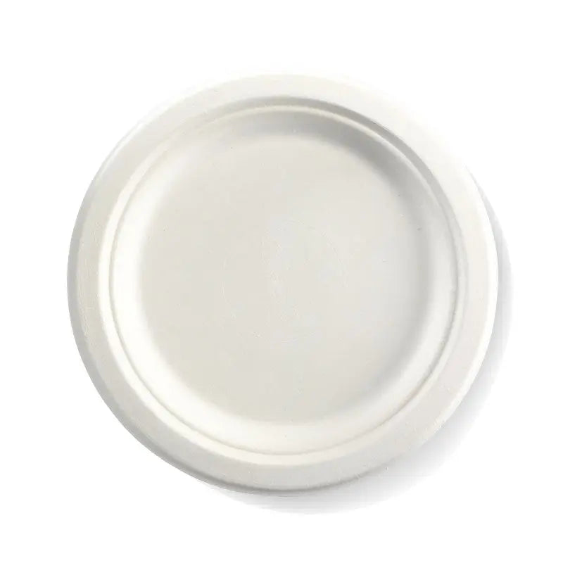 230mm / 9" Round Sugarcane Plate-Zeropac