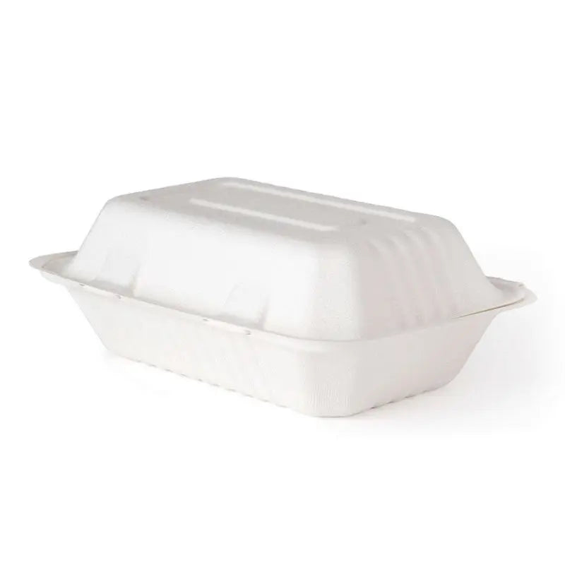White 9" X 6" Clamshell-Zeropac