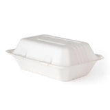 White 9" X 6" Clamshell-Zeropac