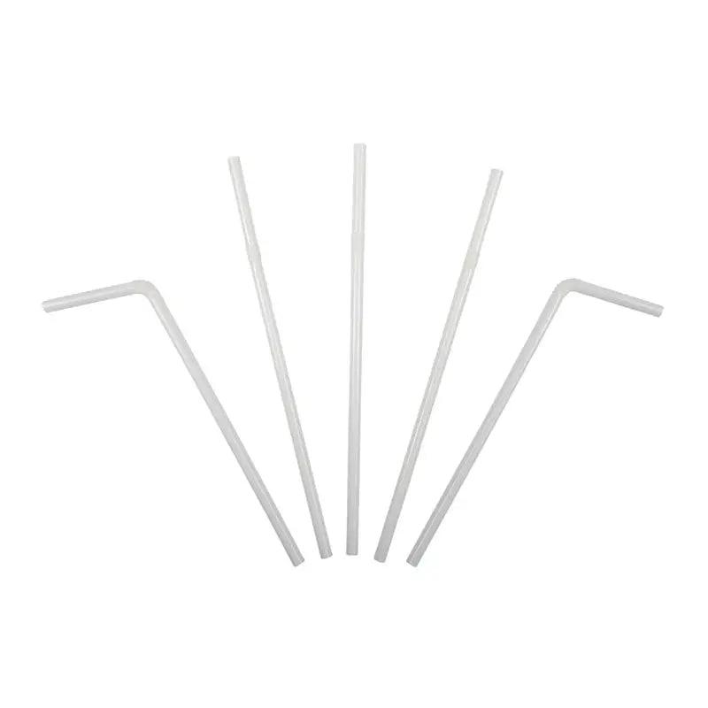 White Flexible Straw-Zeropac
