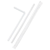 Individually Wrapped White Flexible Straw-Zeropac