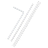 Individually Wrapped White Flexible Straw-Zeropac
