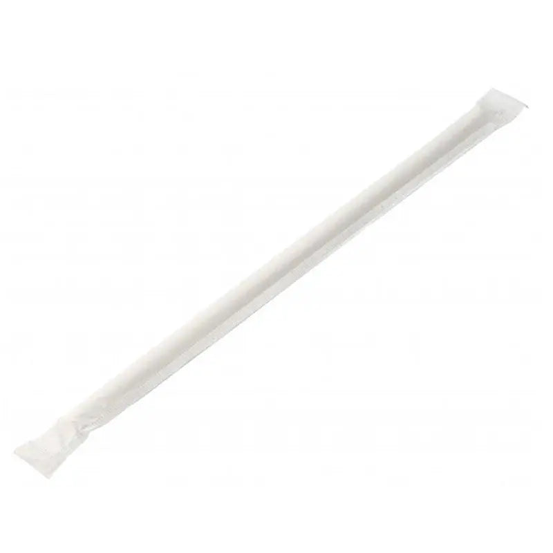 Individually Wrapped White Regular Straw-Zeropac