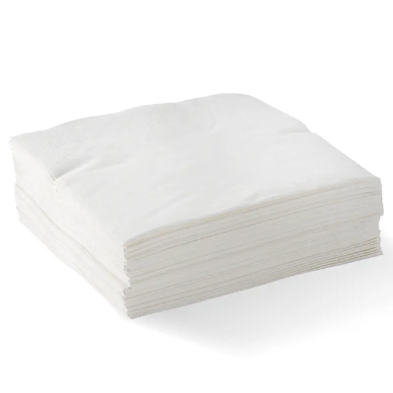 White 1-Ply 1/4 Fold Lunch Napkin-Zeropac
