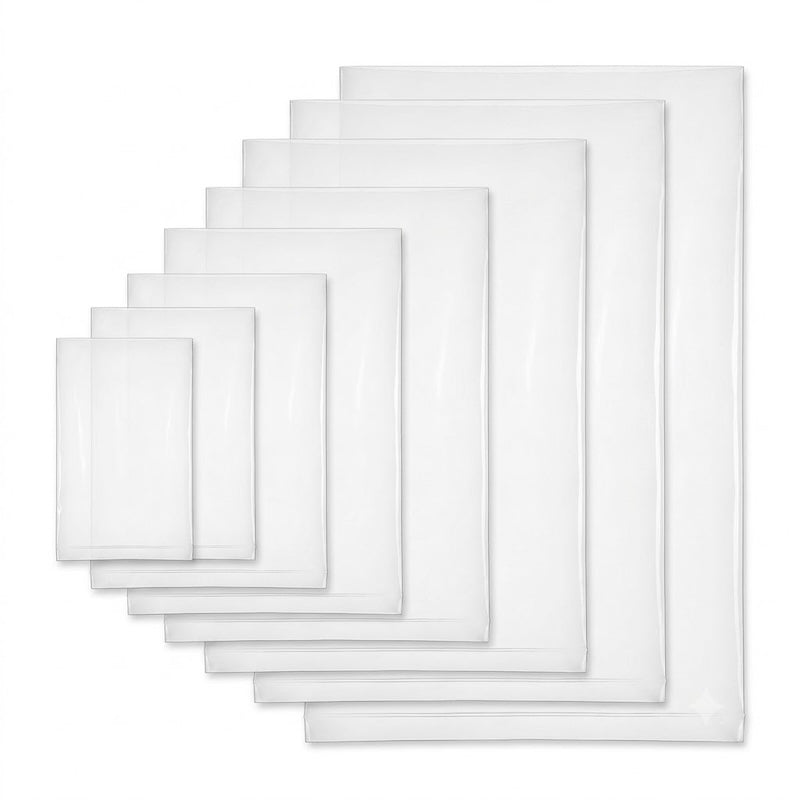 Zeropac 100um LDPE flat plastic bags